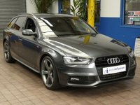 USED 2015 15 AUDI A4 2.0 AVANT TDI BLACK EDITION 5d 174 BHP SAT NAV BANG AND OLUFSEN AUDI MMI PART LEATHER CRUISE PARKING SENSORS AUTOMATIC TAILGATE 3 OWNERS EXCELLENT SERVICE HISTORY CAMBELT AND WATERPUMP REPLACED