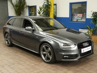 USED 2015 15 AUDI A4 2.0 AVANT TDI BLACK EDITION 5d 174 BHP SAT NAV BANG AND OLUFSEN AUDI MMI PART LEATHER CRUISE PARKING SENSORS AUTOMATIC TAILGATE 3 OWNERS EXCELLENT SERVICE HISTORY CAMBELT AND WATERPUMP REPLACED