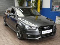 USED 2015 15 AUDI A4 2.0 AVANT TDI BLACK EDITION 5d 174 BHP SAT NAV BANG AND OLUFSEN AUDI MMI PART LEATHER CRUISE PARKING SENSORS AUTOMATIC TAILGATE 3 OWNERS EXCELLENT SERVICE HISTORY CAMBELT AND WATERPUMP REPLACED