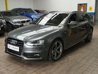 USED 2015 15 AUDI A4 2.0 AVANT TDI BLACK EDITION 5d 174 BHP SAT NAV BANG AND OLUFSEN AUDI MMI PART LEATHER CRUISE PARKING SENSORS AUTOMATIC TAILGATE 3 OWNERS EXCELLENT SERVICE HISTORY CAMBELT AND WATERPUMP REPLACED