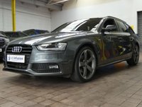 USED 2015 15 AUDI A4 2.0 AVANT TDI BLACK EDITION 5d 174 BHP SAT NAV BANG AND OLUFSEN AUDI MMI PART LEATHER CRUISE PARKING SENSORS AUTOMATIC TAILGATE 3 OWNERS EXCELLENT SERVICE HISTORY CAMBELT AND WATERPUMP REPLACED