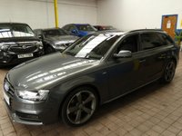 USED 2015 15 AUDI A4 2.0 AVANT TDI BLACK EDITION 5d 174 BHP SAT NAV BANG AND OLUFSEN AUDI MMI PART LEATHER CRUISE PARKING SENSORS AUTOMATIC TAILGATE 3 OWNERS EXCELLENT SERVICE HISTORY CAMBELT AND WATERPUMP REPLACED