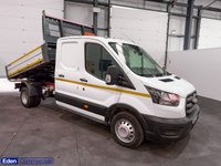 USED 2021 21 FORD TRANSIT 2.0 350 LEADER CRC ECOBLUE 129 BHP * DOUBLE CAB UTILITY TIPPER * UTILITY TIPPER WITH STORAGE