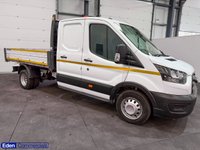 USED 2021 21 FORD TRANSIT 2.0 350 LEADER CRC ECOBLUE 129 BHP * DOUBLE CAB UTILITY TIPPER * UTILITY TIPPER WITH STORAGE