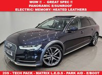 USED 2017 67 AUDI A6 3.0 V6 TDI (272 PS)  ALLROAD S TRONIC QUATTRO SPORT ( EURO 6 ) S/S 5DR + NAV + PAN ROOF + E/M/HEATED LEATHERS + CRUISE + MULTIMEDIA + SMARTPHONE + DRIVE SELECT + MATRIX L.E.D.S + F-R PARK + PRIVACY + 20S - E/BOOT PAN ROOF+20S+PARK+PRIVACY+LEDS+LEATHER+NAV+CRUISE