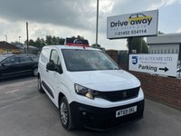 USED 2019 69 PEUGEOT PARTNER 1.5 BLUEHDI PROFESSIONAL L1 101 BHP FULL HISTORY-2 KEYS-FRESH MOT