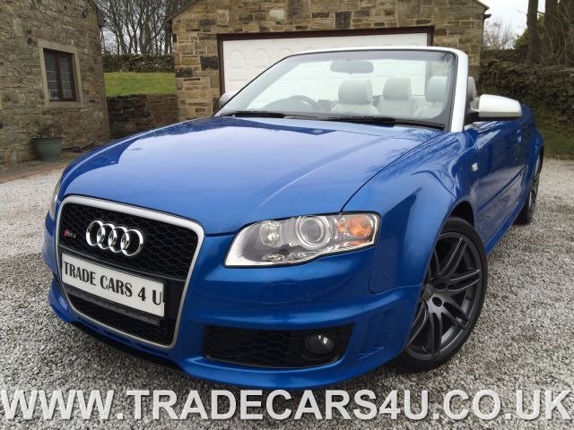 2006 56 Audi Rs4 Cabriolet / CONVERTIBLE 4.2 V8 420 BHP ***VERY RARE SPRINT BLUE***