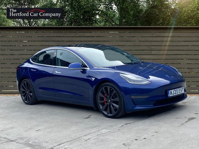 2020 20 Tesla Model 3 PERFORMANCE AWD 4d 483 BHP
