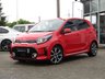 USED 2021 21 KIA PICANTO 1.0 GT-LINE 5d 66 BHP Finished in CHILLI RED  with HEATED BLACK LEATHER Trim. This is an excellent Top of the Range small car for the money. High quality and neatly designed interior. Great to drive and cheap to run. Also offers plenty of space for passengers with 5 doors. Features include DAB RADIO, Apple Play, Leather Trim, Rear View Camera, Alloys, B/Tooth, Power folding mirrors and much more. Serviced at 2930 miles, 6352 miles, and on arrival at 12584 miles.