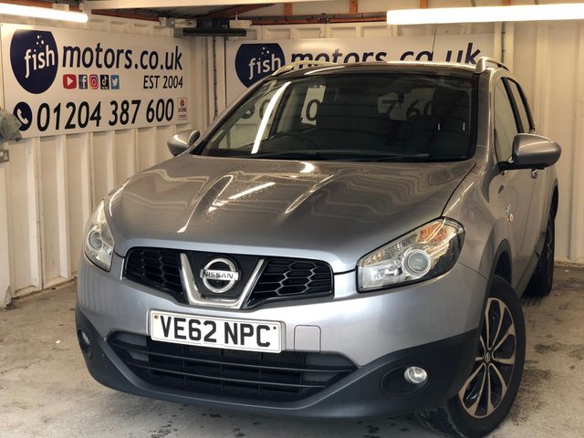 2013 62 NISSAN QASHQAI 1.6 N-TEC PLUS 5d 117 BHP+PANORAMIC SUNROOF+360 CAMERA SERVICE HISTORY+360 CAMERA+NAV+PANO SUNROOF+SENSORS+CRUISE+AIRCON+1 KEY ONLY+BLUETOOTH+DAB+HPI CLEAR