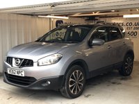 USED 2013 62 NISSAN QASHQAI 1.6 N-TEC PLUS 5d 117 BHP+PANORAMIC SUNROOF+360 CAMERA SERVICE HISTORY+360 CAMERA+NAV+PANO SUNROOF+SENSORS+CRUISE+AIRCON+1 KEY ONLY+BLUETOOTH+DAB+HPI CLEAR