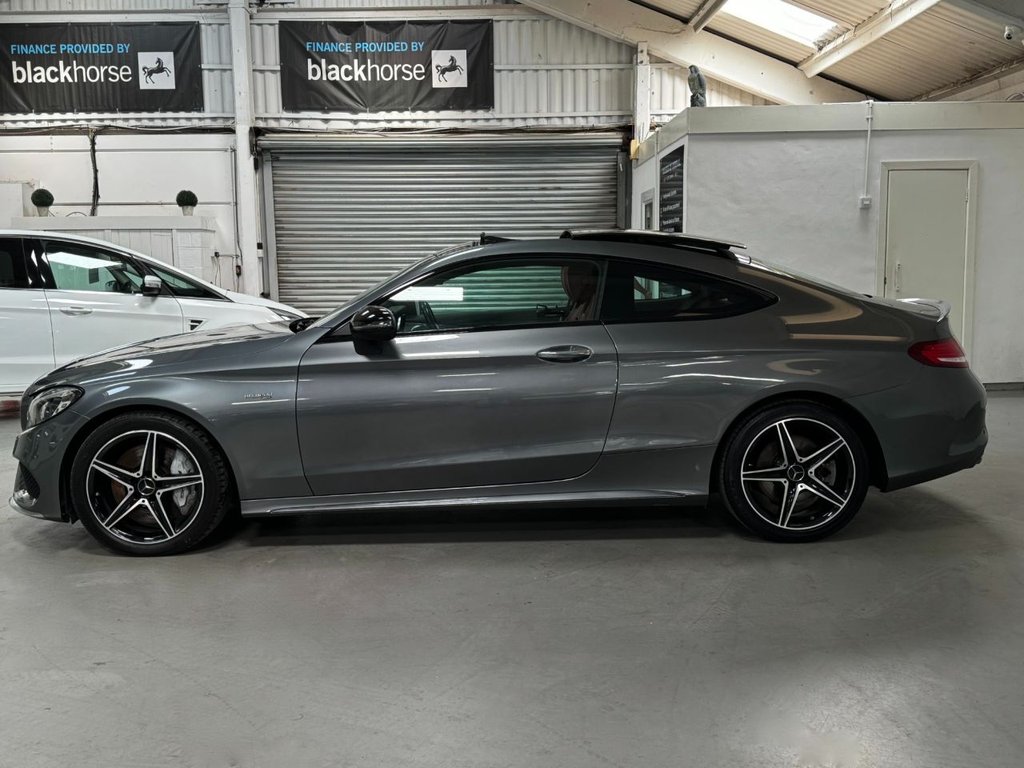 USED 2018 18 MERCEDES-BENZ C-CLASS 3.0 AMG C 43 4MATIC PREMIUM 2d 362 BHP PANROOF+SPORTS EXHAUST+PREMIUM