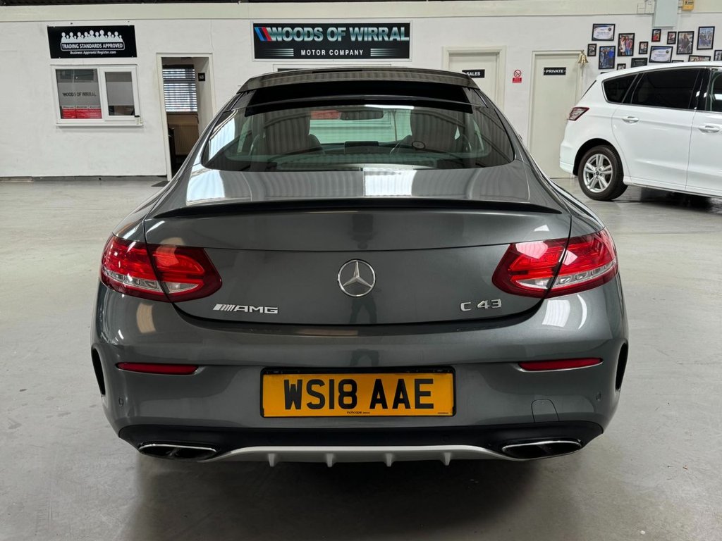 USED 2018 18 MERCEDES-BENZ C-CLASS 3.0 AMG C 43 4MATIC PREMIUM 2d 362 BHP PANROOF+SPORTS EXHAUST+PREMIUM