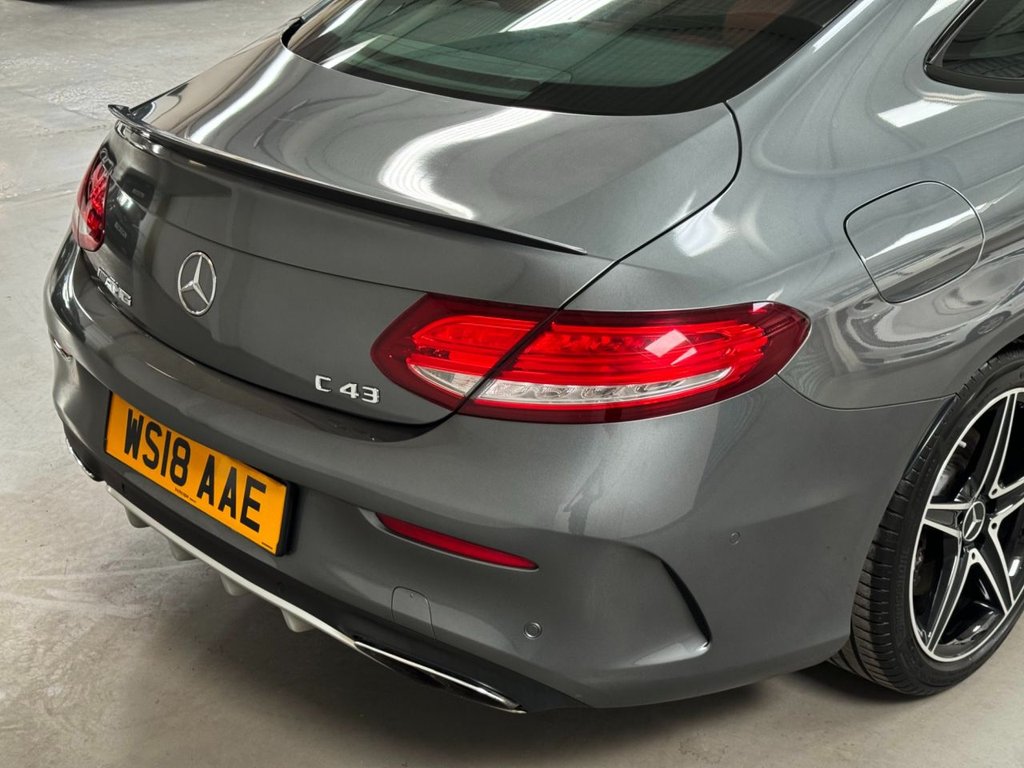 USED 2018 18 MERCEDES-BENZ C-CLASS 3.0 AMG C 43 4MATIC PREMIUM 2d 362 BHP PANROOF+SPORTS EXHAUST+PREMIUM