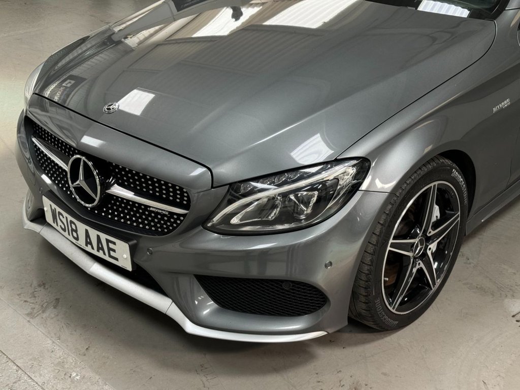 USED 2018 18 MERCEDES-BENZ C-CLASS 3.0 AMG C 43 4MATIC PREMIUM 2d 362 BHP PANROOF+SPORTS EXHAUST+PREMIUM