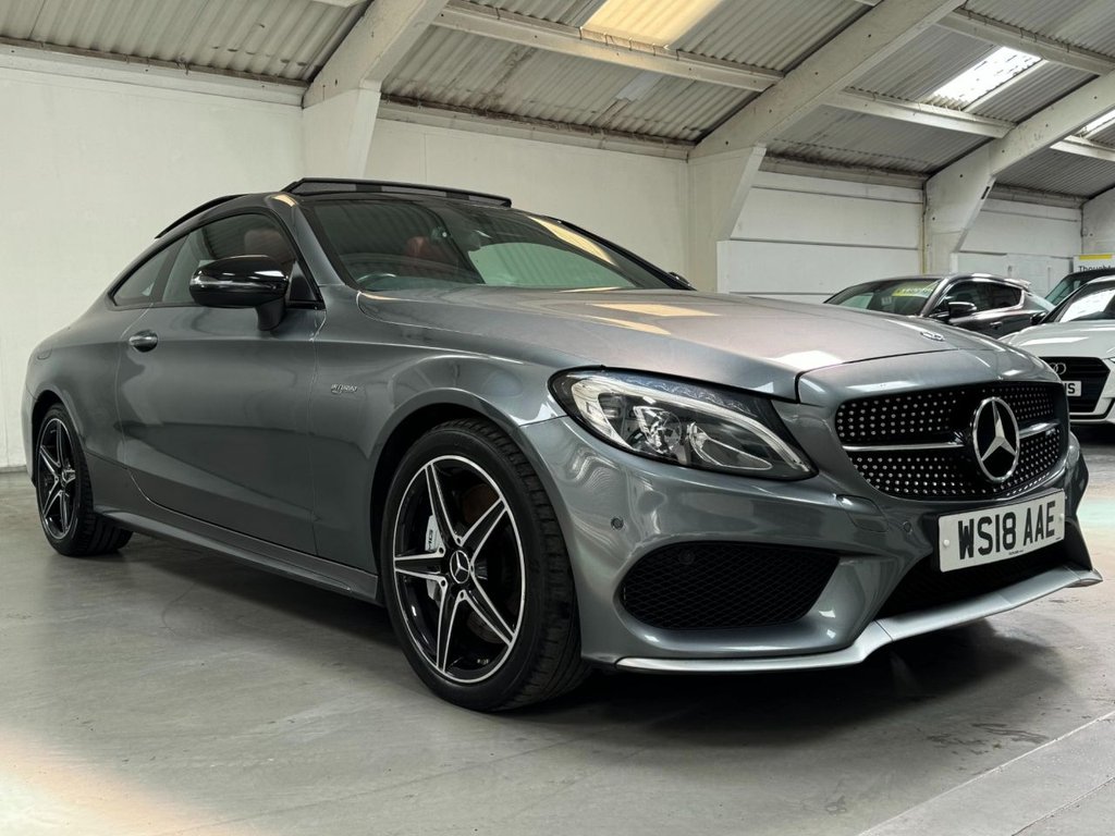 USED 2018 18 MERCEDES-BENZ C-CLASS 3.0 AMG C 43 4MATIC PREMIUM 2d 362 BHP PANROOF+SPORTS EXHAUST+PREMIUM