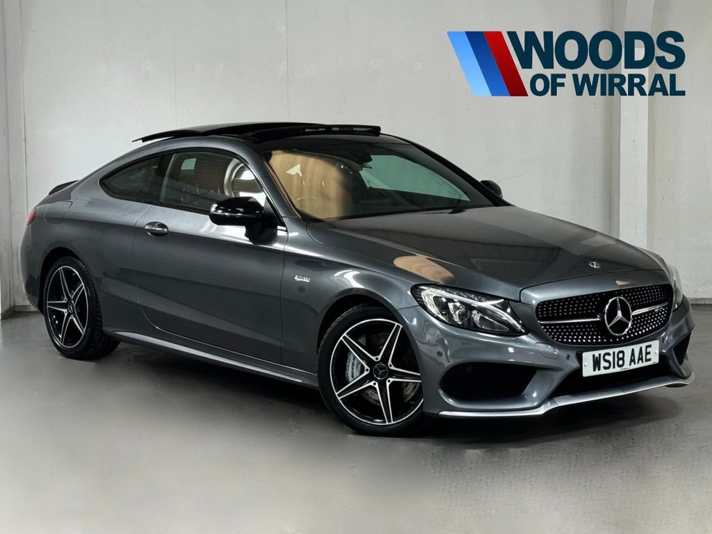 USED 2018 18 MERCEDES-BENZ C-CLASS 3.0 AMG C 43 4MATIC PREMIUM 2d 362 BHP PANROOF+SPORTS EXHAUST+PREMIUM
