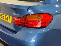 USED 2016 66 BMW 4 SERIES GRAN COUPE 2.0 420D M SPORT GRAN COUPE 4d 188 BHP Estoril Blue, Front Oyster Leather Sports Seats, M Sports Suspension, Navigation System, BMW Proffesional Multimedia