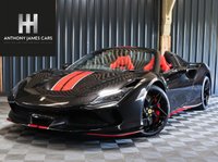 USED 2022 22 FERRARI F8 3.9 SPIDER 2d 711 BHP CARBON FIBRE RACING SEATS, ADAPTIVE LIGHTS, FRONT AXLE LIFT, FRONT END PAINT PROTECTION FILM, CARBON FIBRE DRIVERS ZONE, CAVALLINO STITCHED ON HEADRESTS, RACING SEAT LIFTER, WARRANTY TO JUNE 2026, 7 YEAR SERVICE PACK.