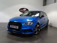 USED 2019 19 AUDI A3 2.0 S3 SPORTBACK TFSI QUATTRO BLACK EDITION 5d 296 BHP SUPER SPORTS SEATS RED BRAKE CALIPERS