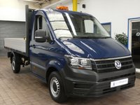 USED 2020 70 VOLKSWAGEN CRAFTER 2.0 CR35 TDI DROPSIDE M STARTLINE 138 BHP 3 SEATS PARKING SENSORS EURO 6 2 VAN GUARD BOXES 1 OWNER SERVICE HISTORY
