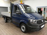 USED 2020 70 VOLKSWAGEN CRAFTER 2.0 CR35 TDI DROPSIDE M STARTLINE 138 BHP 3 SEATS PARKING SENSORS EURO 6 2 VAN GUARD BOXES 1 OWNER SERVICE HISTORY