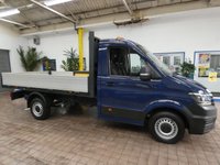 USED 2020 70 VOLKSWAGEN CRAFTER 2.0 CR35 TDI DROPSIDE M STARTLINE 138 BHP 3 SEATS PARKING SENSORS EURO 6 2 VAN GUARD BOXES 1 OWNER SERVICE HISTORY