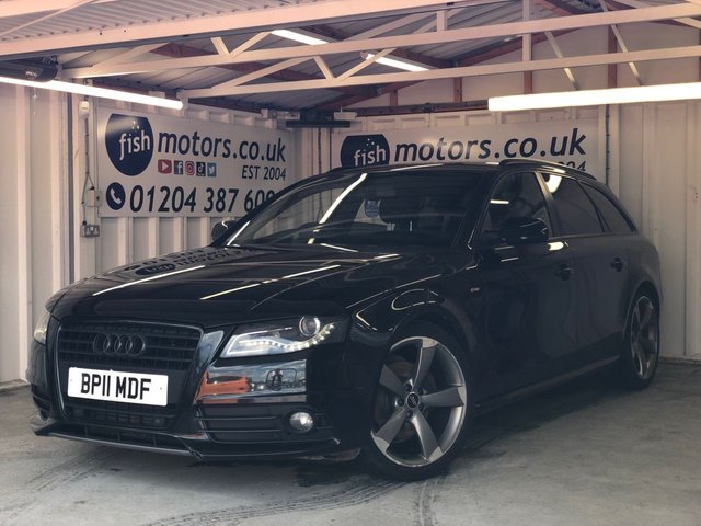 2011 11 AUDI A4 2.0 AVANT TDI BLACK EDITION 5d 134 BHP 2KEYS+2 FORMER KEEPERS+TIMING BELT WATER PUMP 110K+HALF LEATHER+NAVIGATION+CRUISECONTROL+SENSORS+BLACK EDITION+HPI CLEAR+VOSA MOT HISTORY PRINTOUT, PART EXCHANGE WELCOME, RAC CHECKED+The car is in very good condition in and out . Bodywork has no obvious dents or scratches . Interior is very clean without any obvious wear or tear to the seats or carpets.Tyres excellent ,Engine+gearbox in good order.