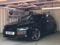 USED 2011 11 AUDI A4 2.0 AVANT TDI BLACK EDITION 5d 134 BHP 2KEYS+2 FORMER KEEPERS+TIMING BELT WATER PUMP 110K+HALF LEATHER+NAVIGATION+CRUISECONTROL+SENSORS+BLACK EDITION+HPI CLEAR+VOSA MOT HISTORY PRINTOUT, PART EXCHANGE WELCOME, RAC CHECKED+The car is in very good condition in and out . Bodywork has no obvious dents or scratches . Interior is very clean without any obvious wear or tear to the seats or carpets.Tyres excellent ,Engine+gearbox in good order.