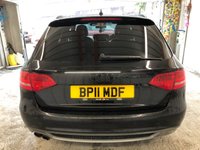 USED 2011 11 AUDI A4 2.0 AVANT TDI BLACK EDITION 5d 134 BHP 2KEYS+2 FORMER KEEPERS+TIMING BELT WATER PUMP 110K+HALF LEATHER+NAVIGATION+CRUISECONTROL+SENSORS+BLACK EDITION+HPI CLEAR+VOSA MOT HISTORY PRINTOUT, PART EXCHANGE WELCOME, RAC CHECKED+The car is in very good condition in and out . Bodywork has no obvious dents or scratches . Interior is very clean without any obvious wear or tear to the seats or carpets.Tyres excellent ,Engine+gearbox in good order.