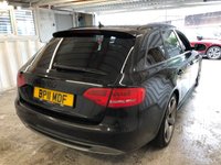 USED 2011 11 AUDI A4 2.0 AVANT TDI BLACK EDITION 5d 134 BHP 2KEYS+2 FORMER KEEPERS+TIMING BELT WATER PUMP 110K+HALF LEATHER+NAVIGATION+CRUISECONTROL+SENSORS+BLACK EDITION+HPI CLEAR+VOSA MOT HISTORY PRINTOUT, PART EXCHANGE WELCOME, RAC CHECKED+The car is in very good condition in and out . Bodywork has no obvious dents or scratches . Interior is very clean without any obvious wear or tear to the seats or carpets.Tyres excellent ,Engine+gearbox in good order.