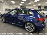 USED 2017 67 AUDI A3 2.0 S3 SPORTBACK QUATTRO 5d 306 BHP UK DELIVERY FLAT FEE &pound;175 (SUBJECT TO DEAL) *OVER 100 IMAGES ON OUR WEBSITE*BESPOKE FINANCE ARRANGED*PART EXCHANGE WELCOME*ALL VEHICLES HPI CLEAR