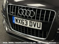 USED 2013 63 AUDI Q7 3.0 TDI QUATTRO S LINE PLUS 5d 245 BHP UK DELIVERY FLAT FEE &pound;175 (SUBJECT TO DEAL) *OVER 100 IMAGES ON OUR WEBSITE*BESPOKE FINANCE ARRANGED*PART EXCHANGE WELCOME*ALL VEHICLES HPI CLEAR