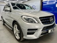 USED 2014 A MERCEDES-BENZ M-CLASS 3.0 ML350 V6 BlueTEC AMG Line SUV 5dr Diesel G-Tronic 4WD Euro 6 (s/s) (258 ps) PanRoof,Nav,Keyless,&pound;9k Extras
