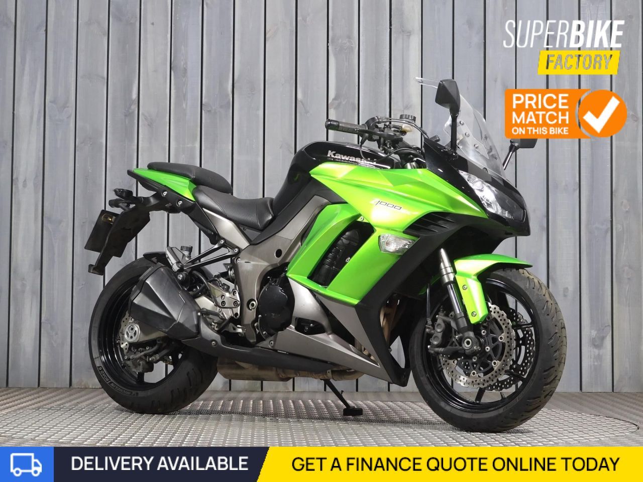 2014 KAWASAKI Z1000SX GREEN with 16289 miles - Used