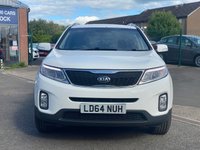 USED 2014 64 KIA SORENTO 2.2 CRDI KX-2 SAT NAV 5d 194 BHP 17" ALLOYS +  FULL LEATHER TRIM +  CRUISE CONTROL +  USB +  PARKING AID +  AUX +  FRONT HEATED SEATS +  DUAL CLIMATE CONTROL +  SAT NAV +  BLUETOOTH +