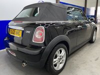 USED 2012 62 MINI CONVERTIBLE 1.6 One Convertible 2dr Petrol Manual Euro 5 (98 ps) &pound;3.6K Extras, Parking Sensors, DAB Radio