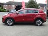 USED 2016 66 KIA SPORTAGE 2.0 CRDI KX-4 5d 182 BHP Finished in INFRA RED METALLIC with Full HEATED LEATHER trim.This Sportage is one of the best SUV's on the market. It offers striking looks and spacious interior. Features include Sat Nav, Heated Steering Wheel, Climate Leather Seats, tinted windows, Pan Roof, LED headlights, keyless start, Heated Climate front and heated rear seats, DAB RADIO WITH JBL SPEAKERS, Cruise control and Park sensors. Serviced at 12459 miles, 24317 miles, 40936 miles, 50058 miles, 60443 miles and at 73226 miles.