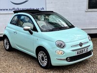 USED 2018 68 FIAT 500C 1.2 LOUNGE 2d 69 BHP www.suffolkcarcentre.co.uk - Located at Lowestoft