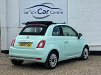 USED 2018 68 FIAT 500C 1.2 LOUNGE 2d 69 BHP www.suffolkcarcentre.co.uk - Located at Lowestoft