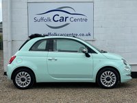 USED 2018 68 FIAT 500C 1.2 LOUNGE 2d 69 BHP www.suffolkcarcentre.co.uk - Located at Lowestoft