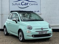 USED 2018 68 FIAT 500C 1.2 LOUNGE 2d 69 BHP www.suffolkcarcentre.co.uk - Located at Lowestoft
