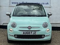 USED 2018 68 FIAT 500C 1.2 LOUNGE 2d 69 BHP www.suffolkcarcentre.co.uk - Located at Lowestoft