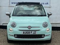 USED 2018 68 FIAT 500C 1.2 LOUNGE 2d 69 BHP www.suffolkcarcentre.co.uk - Located at Lowestoft