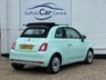 USED 2018 68 FIAT 500C 1.2 LOUNGE 2d 69 BHP www.suffolkcarcentre.co.uk - Located at Lowestoft