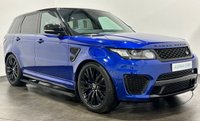 USED 2017 17 LAND ROVER RANGE ROVER SPORT 5.0 V8 SVR 5d 543 BHP Estoril Blue / Cirrus Ebony Leather, Alacantara Headlining , Complete service record 8 Online Detailed Services in Super Charger Belt at 08-04-2024  64605 Miles