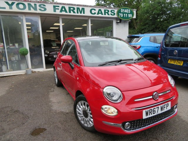 2017 67 Fiat 500 1.2 LOUNGE 3d 69 BHP NEW SHAPE