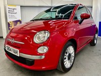 USED 2014 64 FIAT 500 1.2 Lounge Hatchback 3dr Petrol Manual Euro 6 (s/s) (69 bhp) &pound;35Tax,Sunroof,Bluetooth