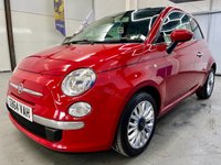 USED 2014 64 FIAT 500 1.2 Lounge Hatchback 3dr Petrol Manual Euro 6 (s/s) (69 bhp) &pound;35Tax,Sunroof,Bluetooth