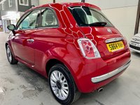 USED 2014 64 FIAT 500 1.2 Lounge Hatchback 3dr Petrol Manual Euro 6 (s/s) (69 bhp) &pound;35Tax,Sunroof,Bluetooth
